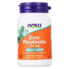 NOW Zinc picolinate 50mg 60 Vcaps