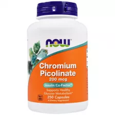 NOW Chromium Picolinate, 200 mcg 250 caps