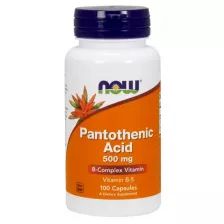 NOW Pantothenic Acid 500mg 100 vcaps