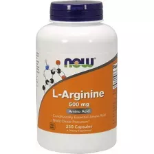 NOW L-arginine 500 mg 250 vcaps