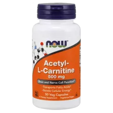 NOW Acetyl L-Carnitine 500mg 50 vcaps