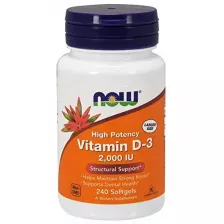 NOW Vitamin D-3 2000 iu 240 softgels