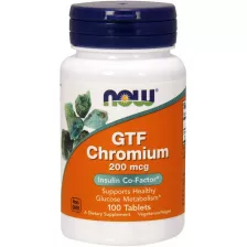 NOW gtf chromium 200mcg 100 tabs