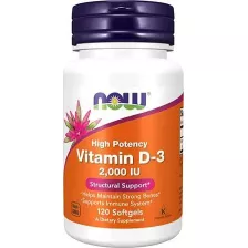 NOW Vitamin D-3 2000iu 120 sgels