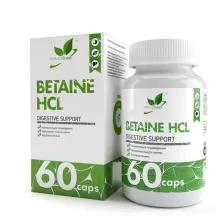 Natural Supp BETAINE HCL 600mg 60 caps