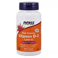 NOW Vitamin D3-1000 IU - 360softgels