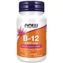NOW B-12 5000mcg + FOLIC 60 LOZ
