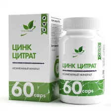 Natural Supp Zinc Citrate 60 caps