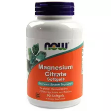 NOW MAGNESIUM CITRATE 134mg 90 SGELS