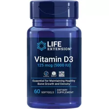 LIFE Extension Vitamin D3 5000 IU 60 Softgels