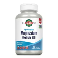 KAL Vitamins Magnesium Glycinate 350mg 160 Vegcaps