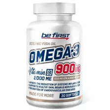 Be First Omega-3 900 mg + Vitamin D3 2000 IU 30 SoftGels