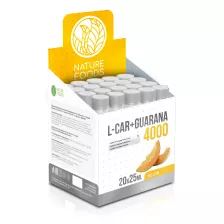 Nature Foods L-Carnitine + Guarana 4000mg 25ml amp