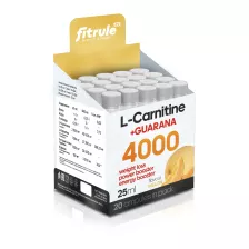 Fitrule L-Carnitine+Guarana 4000mg 25ml amp