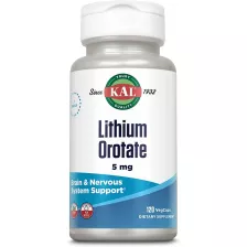 Kal Lithium Orotate 120vcaps