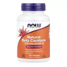 NOW NAT BETA CAROTENE 25000 180 SGELS