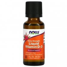 NOW Ex Str Liquid Vit D-3 1000 IU 30 ml