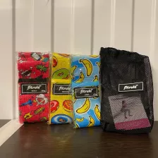 FITRULE Набор принтованных резинок для ног 3 шт. (банан 27kg, пончик 41g, комикс 68kg) (без упаковки)