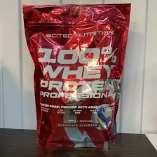 SCITEC NUTRITION 100% Whey Protein Proffesional 1000g (Chocolate) (заклеена дырка, 03/27)