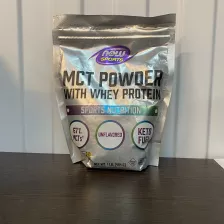 NOW MCT Powder With Whey Protein 454g (подходящий срок, 12/24)