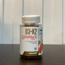 MAXLER D3+K2 Gummies 90 ct (Strawberry) (вмята крышка, 12/25)