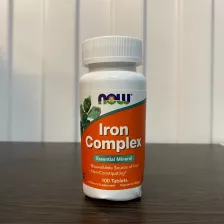 NOW Iron Complex 100 Tabs (вмятины снизу, 01/27)