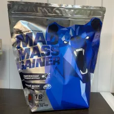 SIBERIAN NUTROGUNZ Mad Mass Gainer 2000g (Клубника) (заклеена дырка, 12/25)