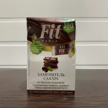 FIT PARAD № 19 Смесь подсластителей со вкусом Шоколада (1 шт./стик) 50g (мятая коробочка, 10/26)
