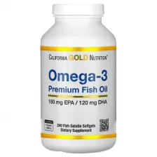 California Gold Nutrition - Omega-3 Premium 240 Softgels