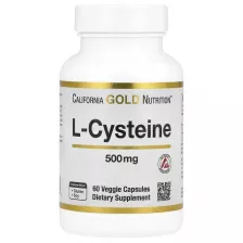 California Gold Nutrition - L-Cysteine AjiPure® 500 mg 60 vcaps