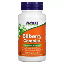 NOW БАД К ПИЩЕ BILBERRY COMP 80mg  100 VCAPS