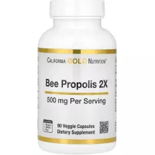 California Gold Nutrition Bee Propolis 2X, Concentrated Extract 500mg 90 Veggie Caps