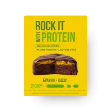 Rock IT Бисквит протеиновый 11% белка, шоколадный брауни с юдзу 50 г