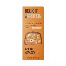 Rock IT Батончик протеиновый арахисовый с фундуком в шоколаде 40гр
