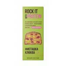 Rock IT Батончик протеиновый с фисташками и клюквой в шоколаде 40гр