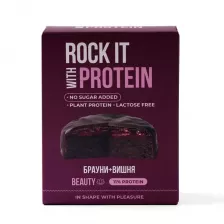 Rock IT Бисквит протеиновый Шоколадный брауни-вишневый джем 50гр