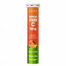ORZAX VITAMIN C20 EFF TABLET 1000mg Эффервесент апельсина 20 t