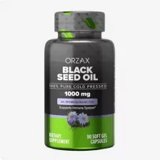 ORZAX BLACK SEED OIL 1000mg Масло Черного Тмина 90 sfgel