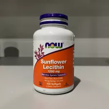 NOW Sunflower Lecithin 1200mg 100 Sgels (вскрытый, 05/28)