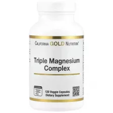 California Gold Nutrition -Triple Magnesium Complex 120 caps