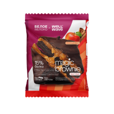 WELL WAVE Десерт глазированный Magic Brownie ФРУКТОВЫЙ 60г