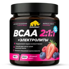 Сппдпс Prime Kraft «Комплекс незаменимых аминокислот ВСАА 2:1:1 с электролитами» банка 180 г