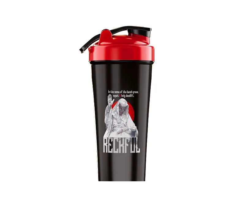 Шейкер Reckful ® Bottle PP 600ml Black spine
